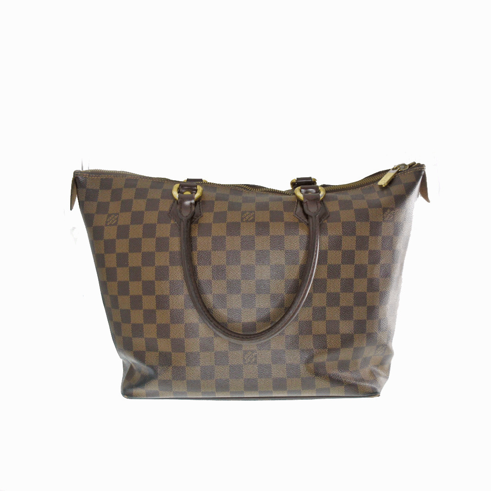Louis Vuitton Saleya Tote Damier Bag Ebene Canvas Brown